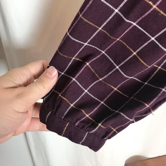 3/$20 Sonoma Women's PL Petite Large Wine Color Long Sleeved Button Up Blouse - Picture 7 of 10